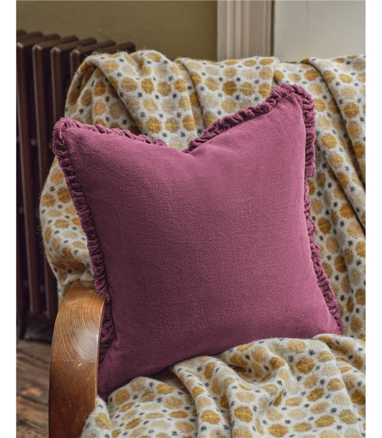 Washed Cotton Velvet Cushion Cover