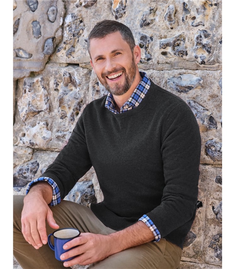 Cashmere Merino Crew Neck Sweater