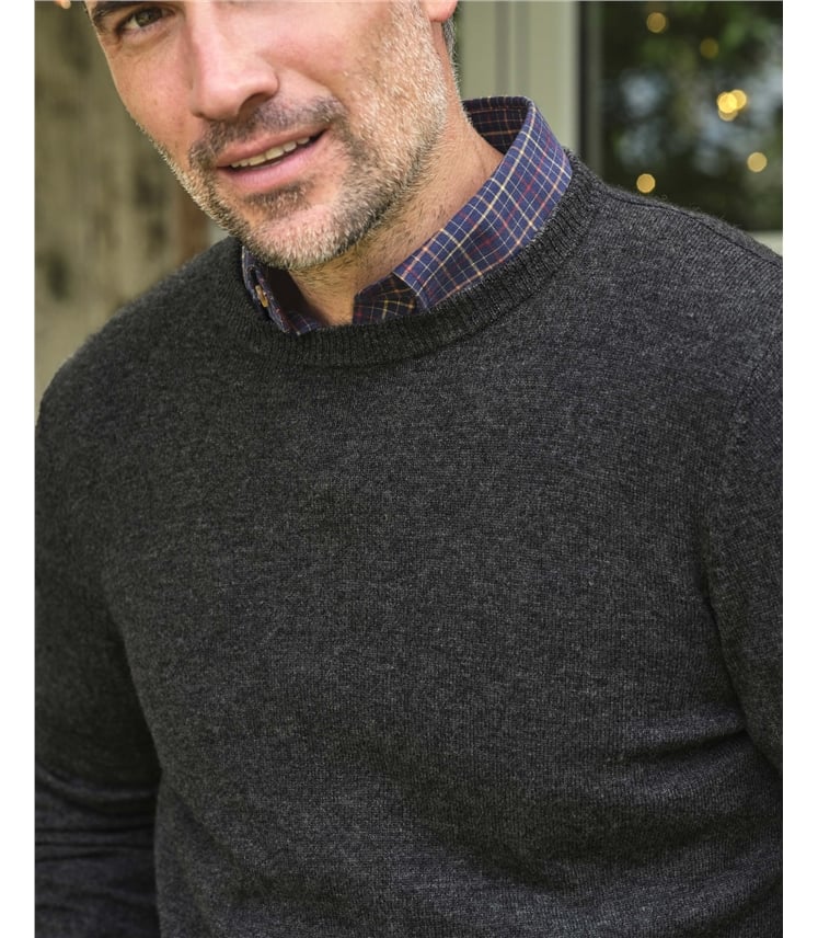 Cashmere Merino Crew Neck Sweater