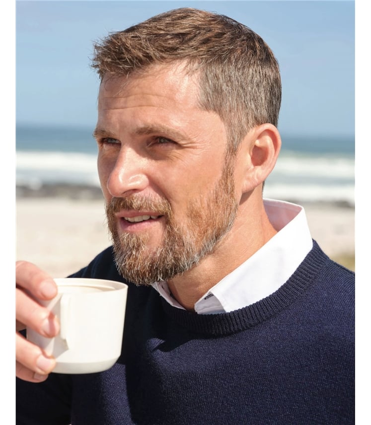 Cashmere Merino Crew Neck Sweater