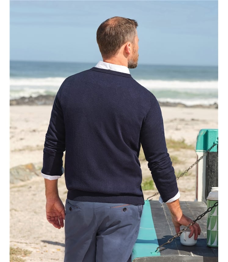 Cashmere Merino Crew Neck Sweater