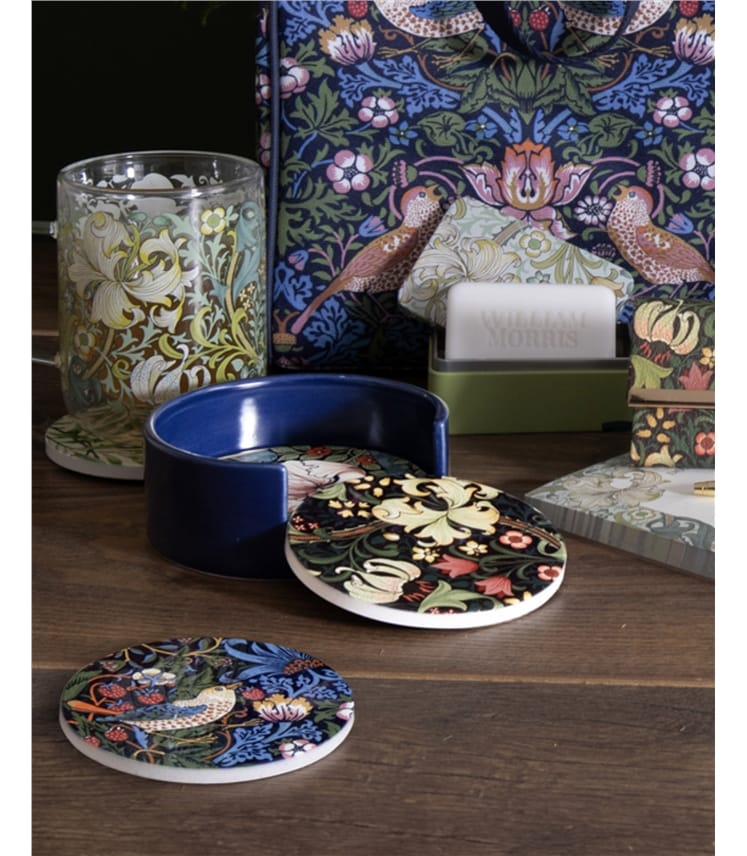 William Morris Set Of 4 Ceramic Coasters