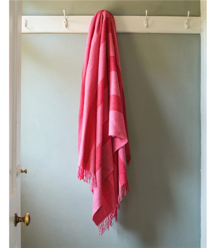 Merino Check Throw