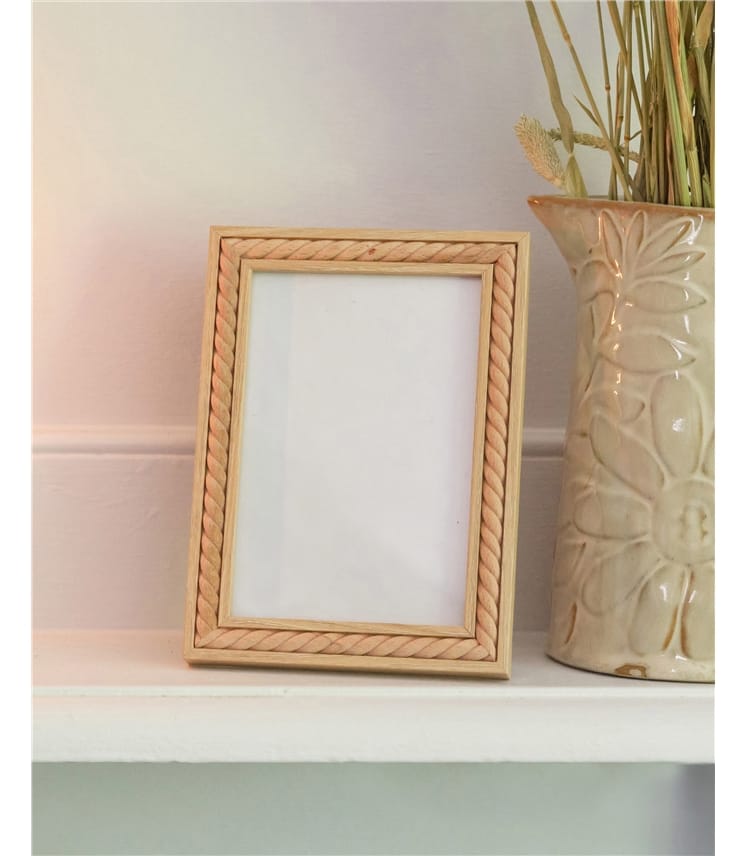 Carved Wooden Photo Frame