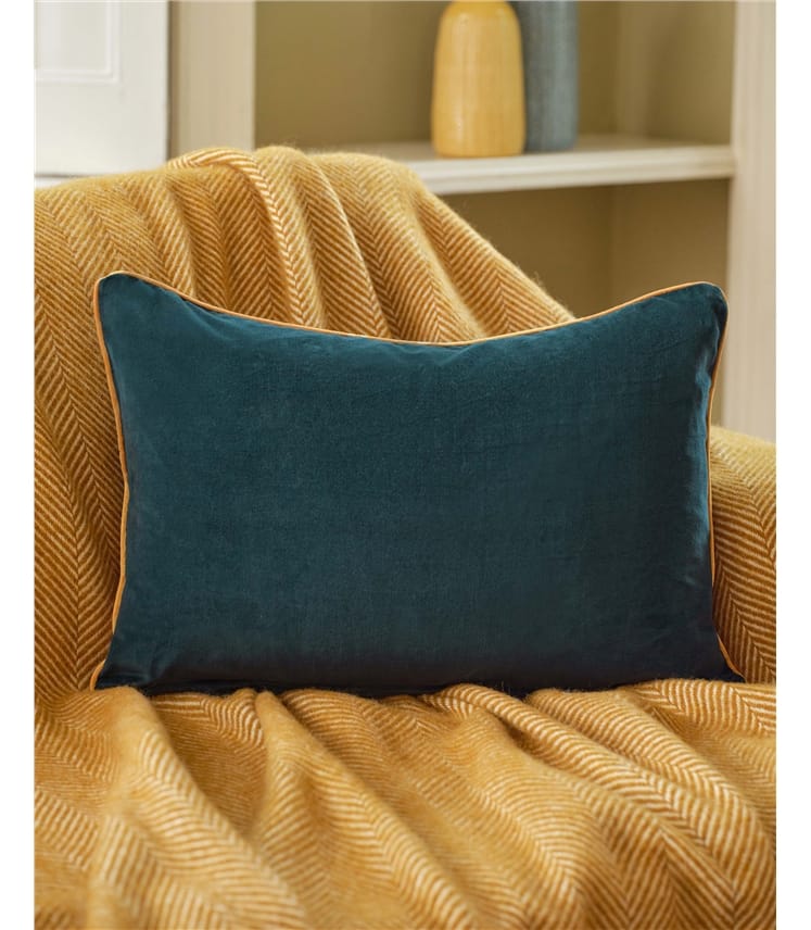 Floral Embroidered Cushion