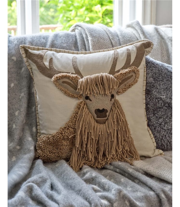 Square Tufted Animal Cushion