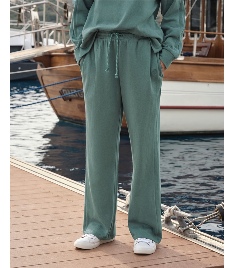 Gower Seam Detail Wide Leg Joggers