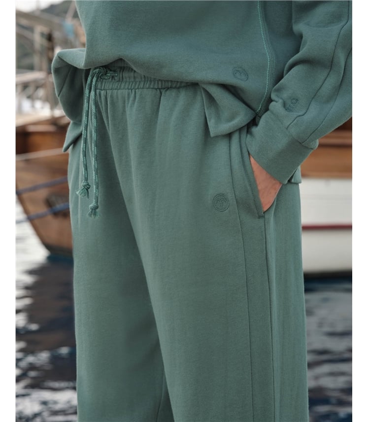 Gower Seam Detail Wide Leg Joggers