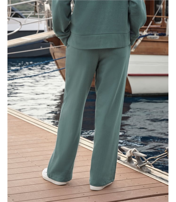 Gower Seam Detail Wide Leg Joggers