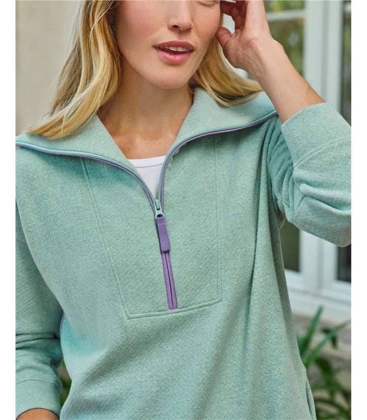 Lulworth Longline Textured Sweatshirt