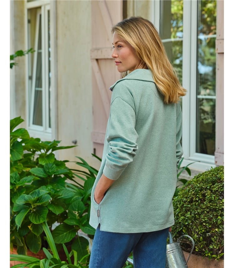 Lulworth Longline Textured Sweatshirt