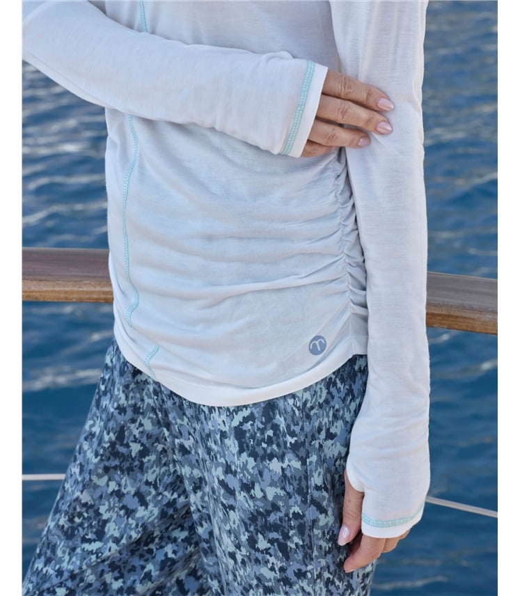 Raven Ruched Side Base Layer Top