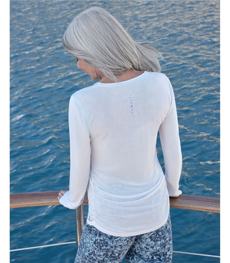 Raven Ruched Side Base Layer Top