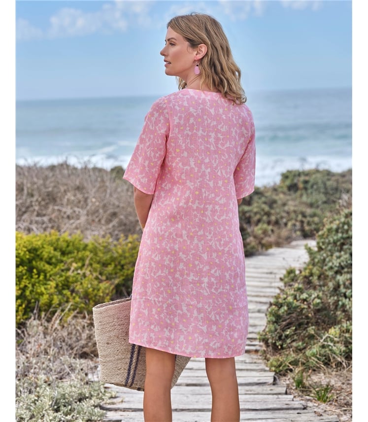 Robe-Tunique à poches - Femme - Pur Lin