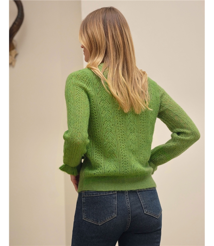 Alpaca Wool Lacy Sweater