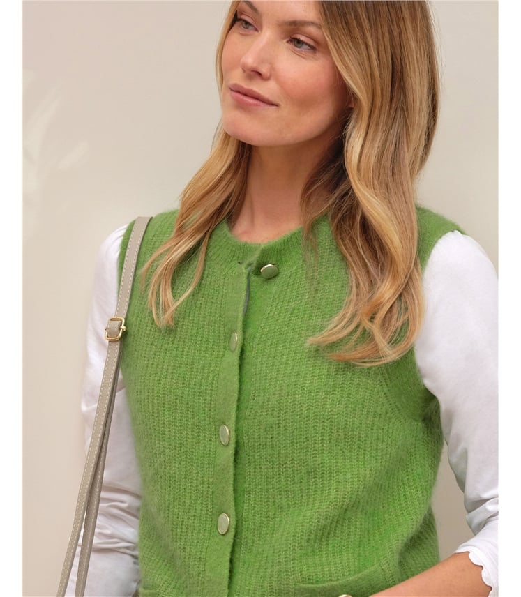 Alpaca Wool Fluffy Waistcoat