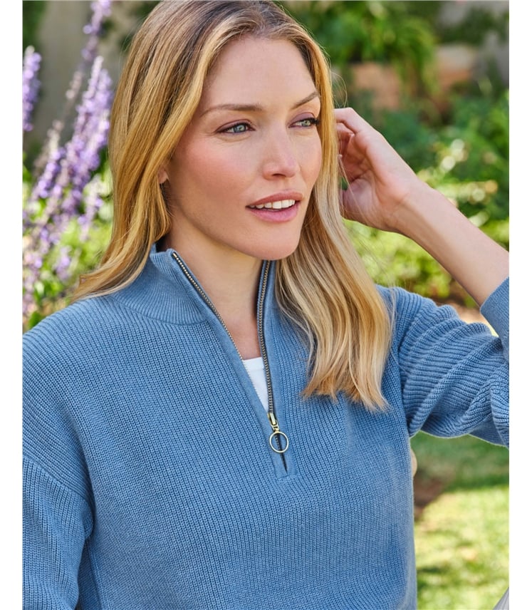 Half Zip Longline Jumper