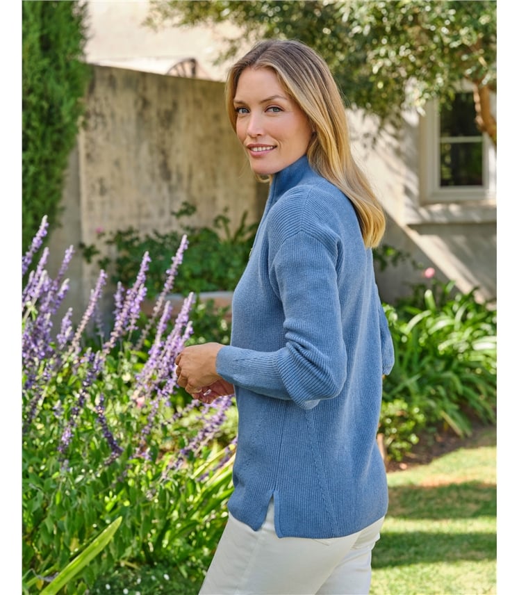 Half Zip Longline Jumper