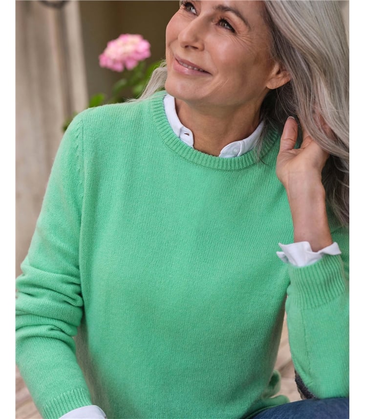 Womens Lambswool Crew