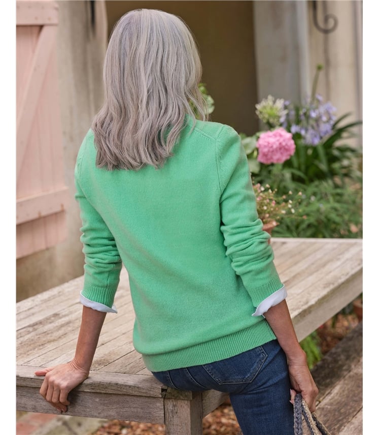 Womens Lambswool Crew