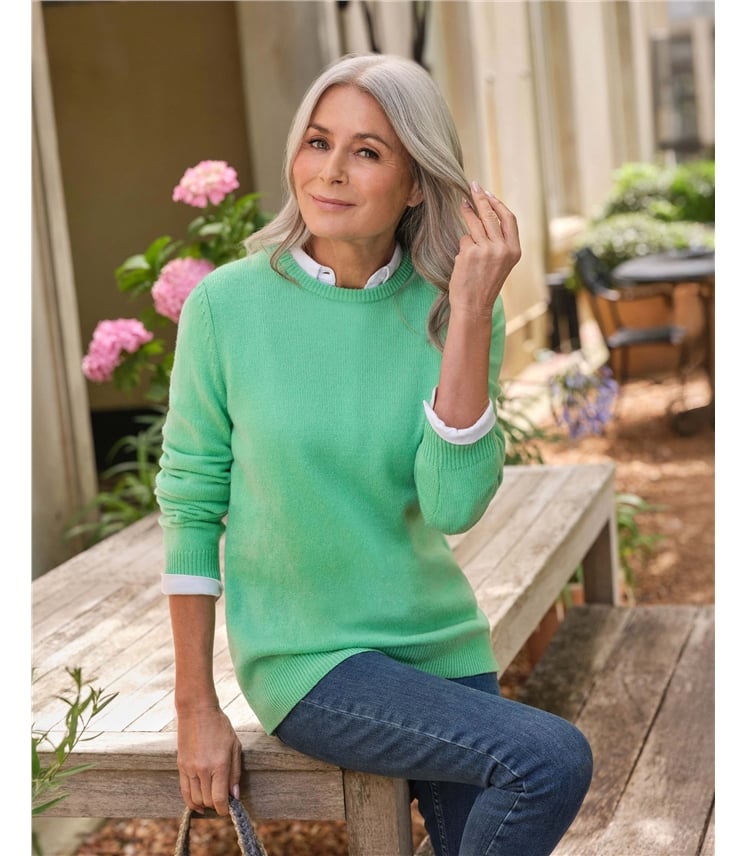 Womens Lambswool Crew