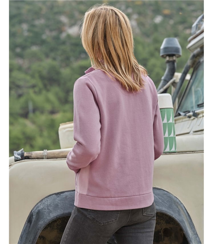 Cedar Colourblock Contrast Full Zip Sweatshirt
