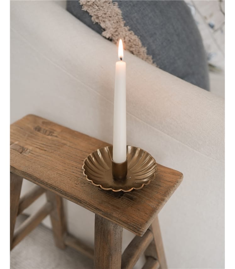 Scalloped Candle Holder