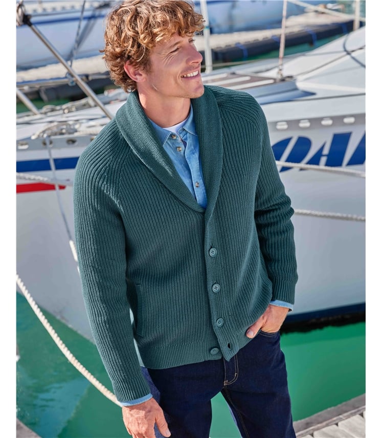 Cotton Shawl Cardigan | WoolOvers Cotton Shawl Cardigan | WoolOvers
