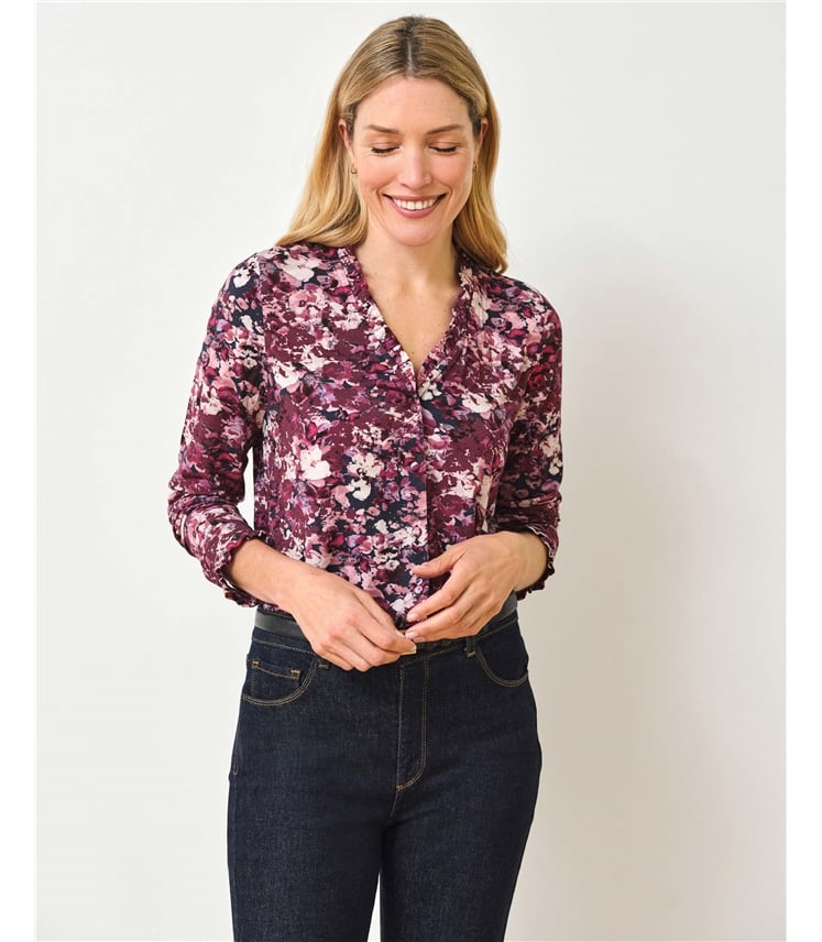 Frill V Neck Top