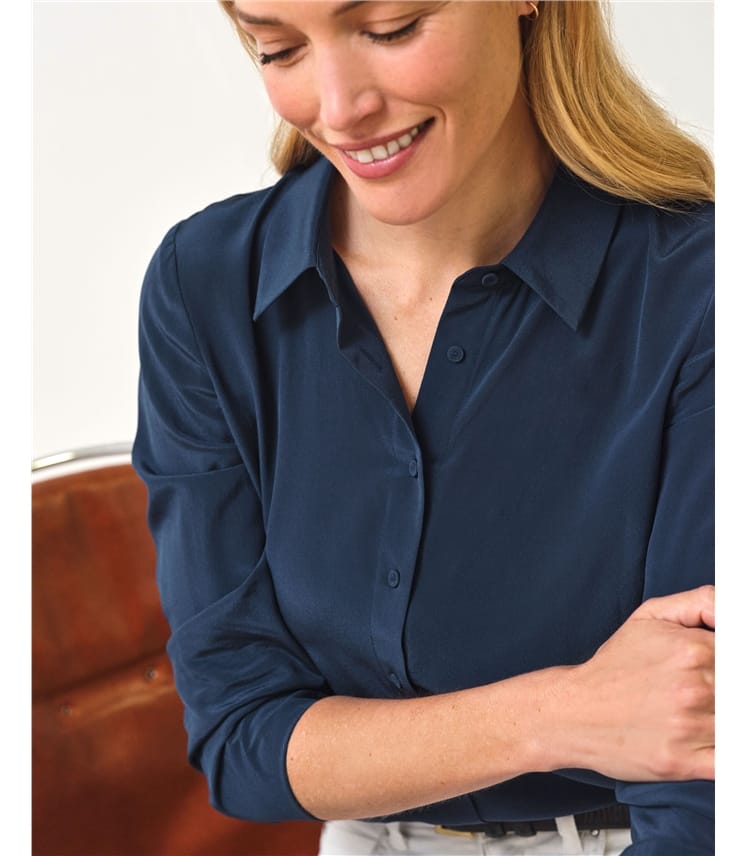 Pure Washed Silk Shirt | Pure Collection