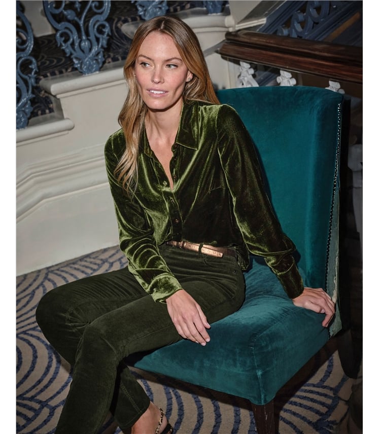 Velvet Silk Shirt