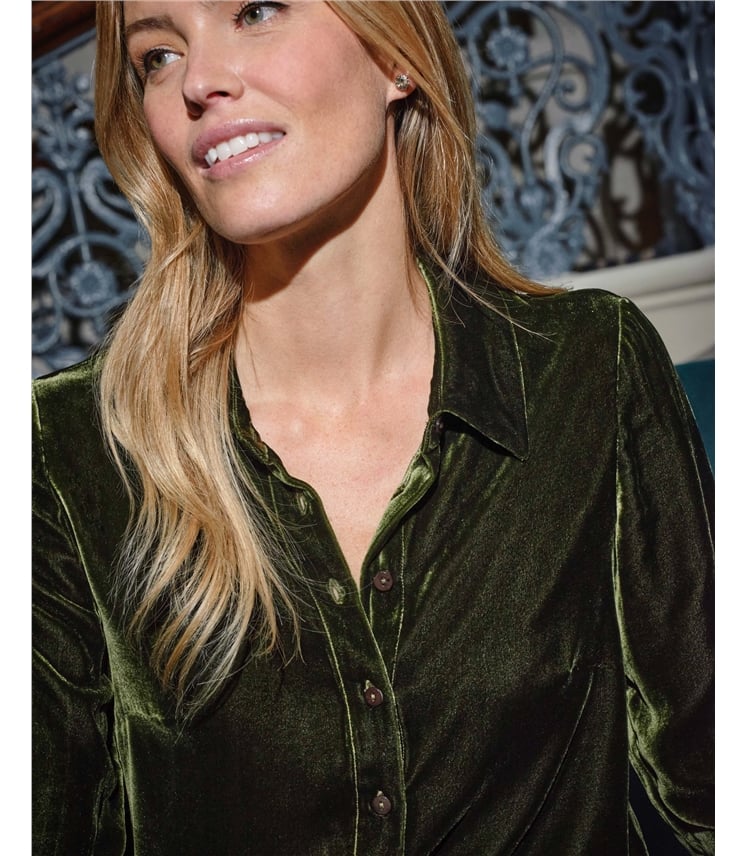 Velvet Silk Shirt