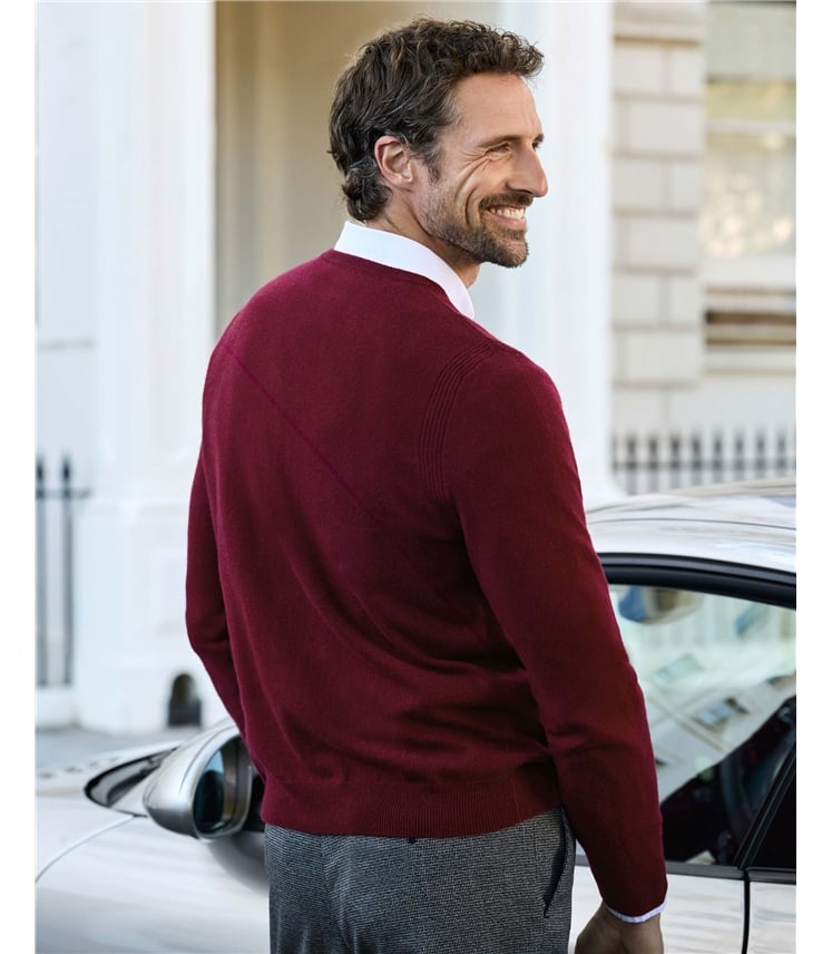 Mens Cashmere V Sweater