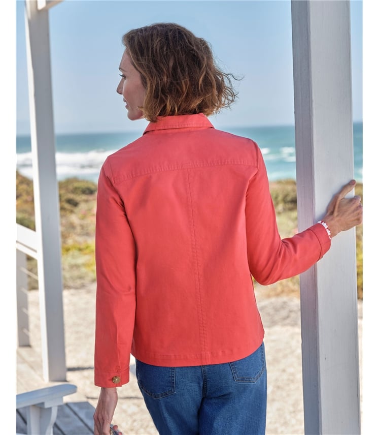 Stitch Pocket Cotton Jacket