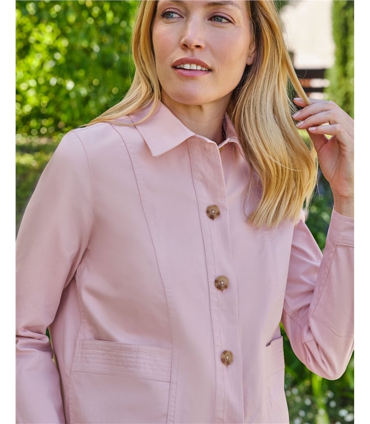 Stitch Pocket Cotton Jacket