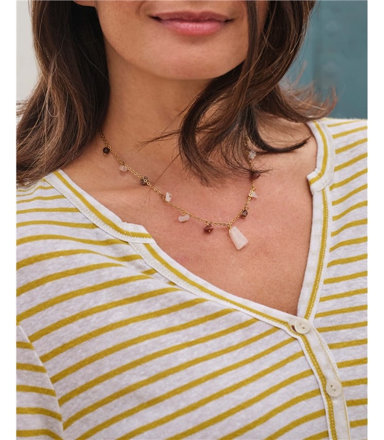 Top décontracté à boutons - Femme - Jersey
