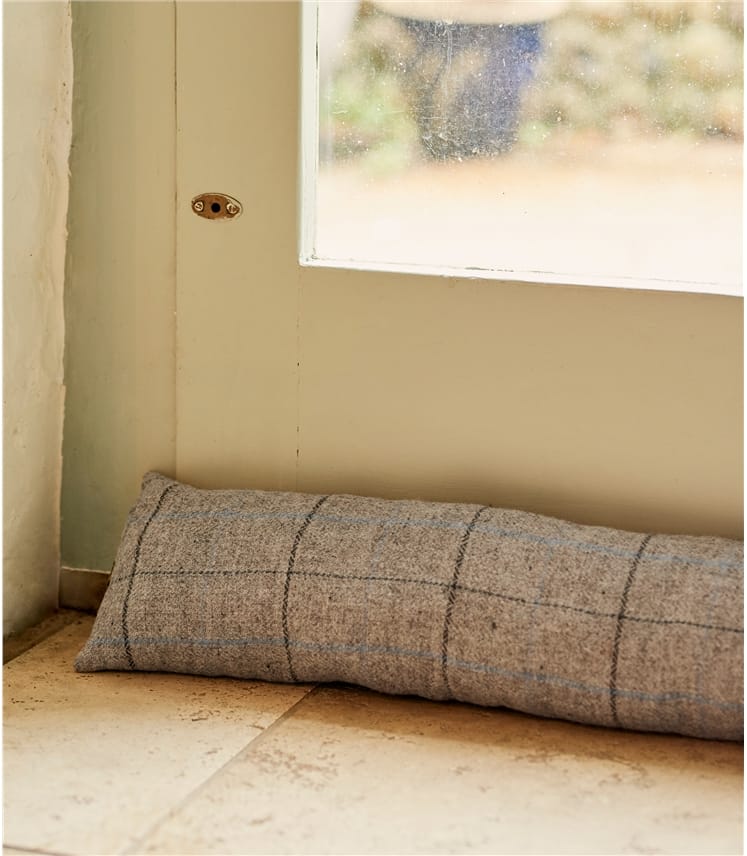 Silver Draught Excluder WoolOvers UK