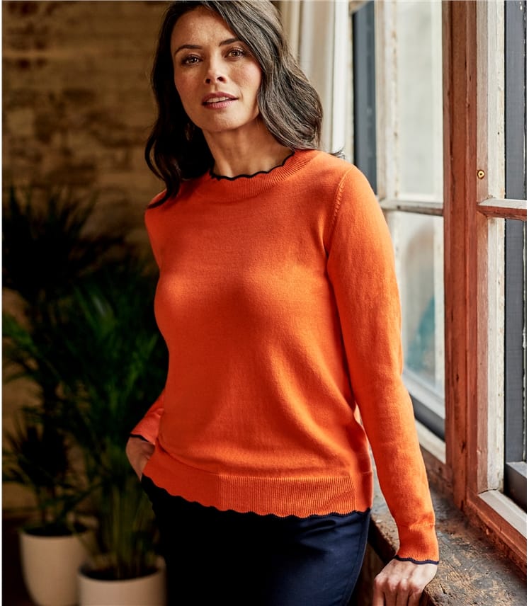 orange-navy-womens-cotton-blend-scalloped-neck-jumper-woolover-de