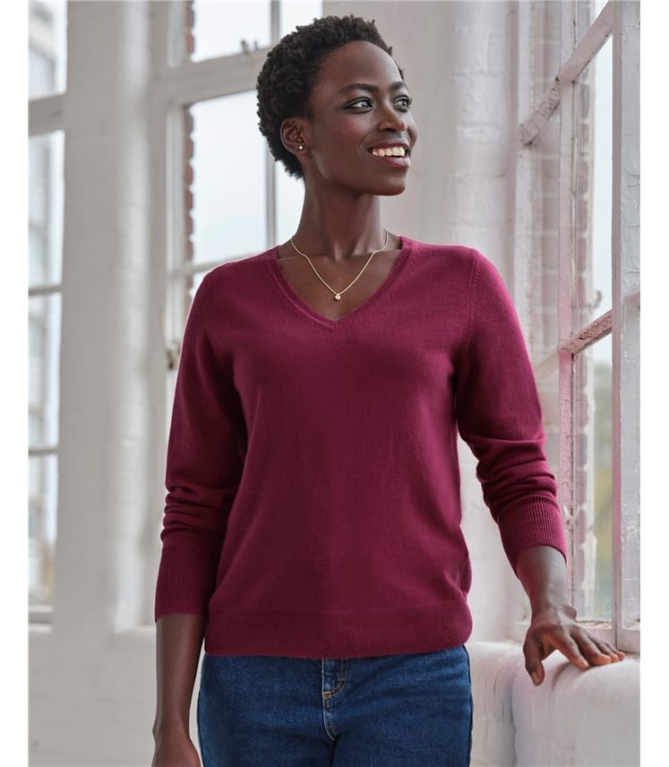 Cashmere V Neck Sweater