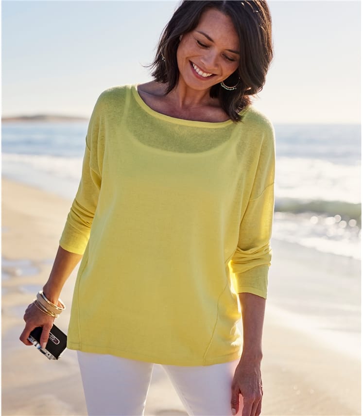 linen jumper womens