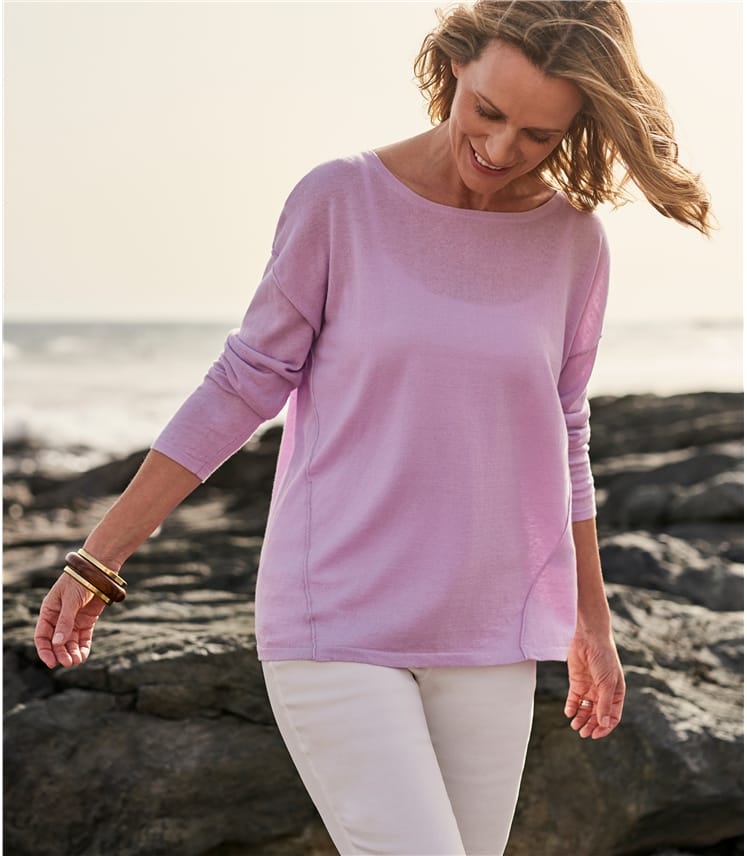 linen jumper womens