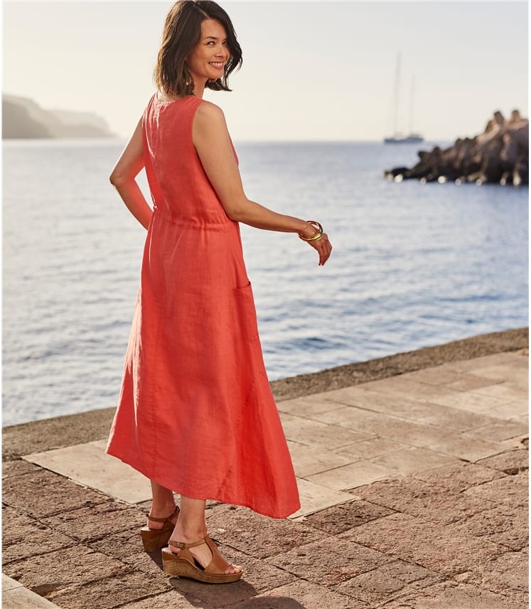 woolovers linen dress