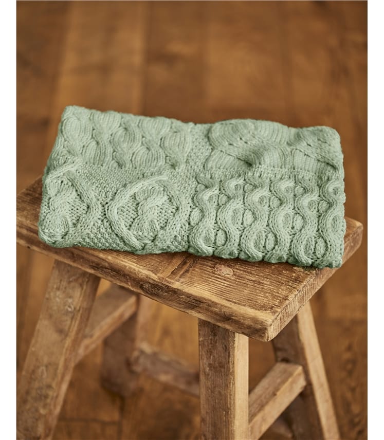 Vert Ecume Couverture Bebe Extra Douce Pur Merinos Woolover Fr