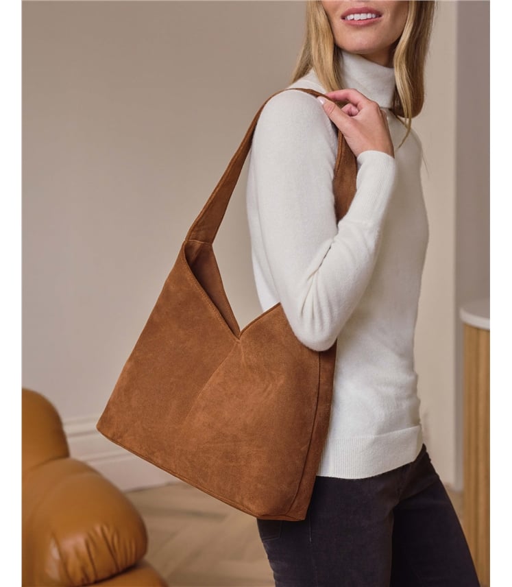 Suede Hobo Bag