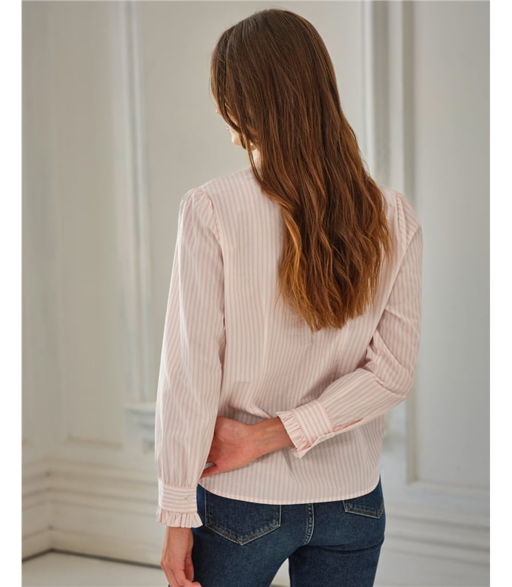 Cotton Frill Neck Shirt