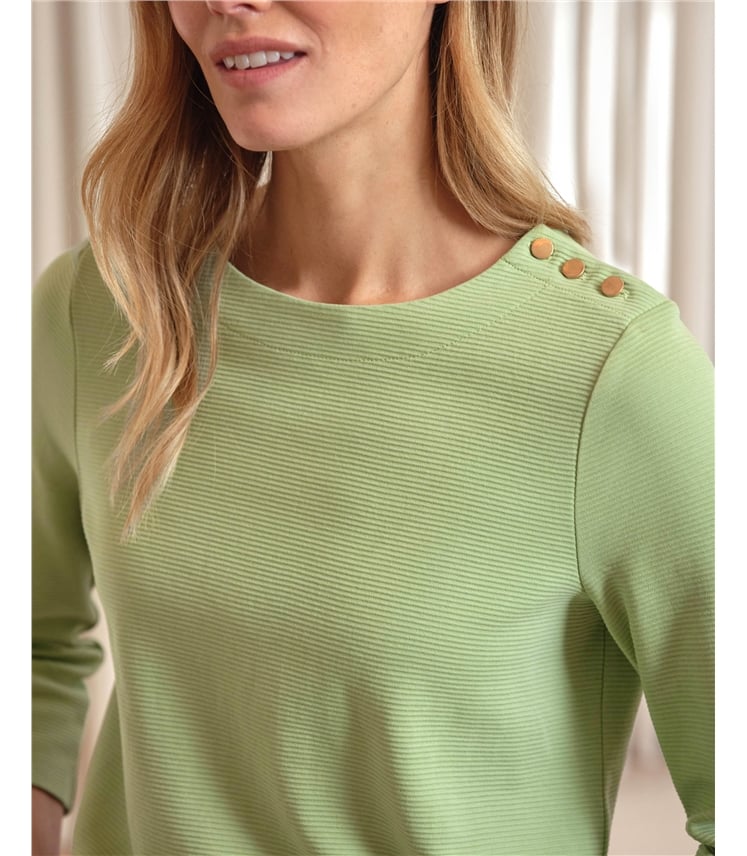 Button Shoulder Ottoman Top