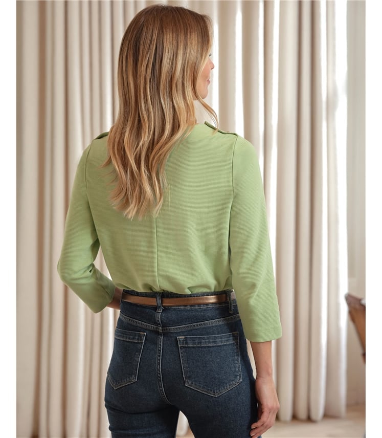 Button Shoulder Ottoman Top
