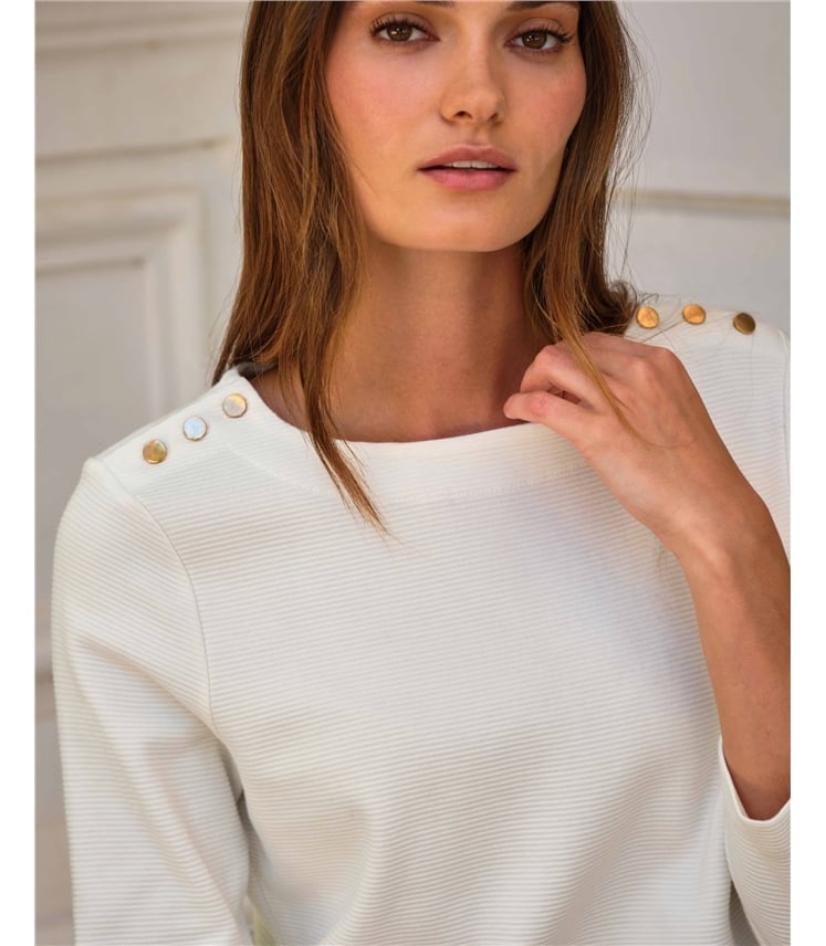 Button Shoulder Ottoman Top