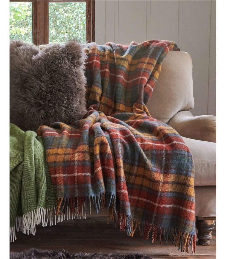 Traditional Pure Wool Throw