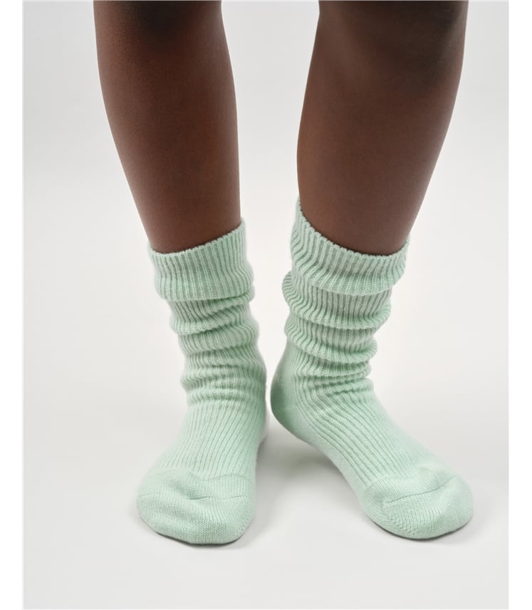 Ribbed Cashmere Socks